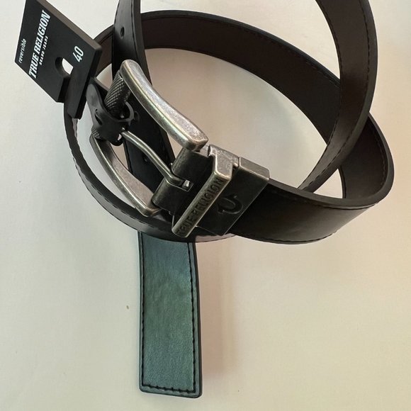 TRUE RELIGION Men's Reversible "Roller Twist" Belt Size 40 NWT - Picture 2 of 5